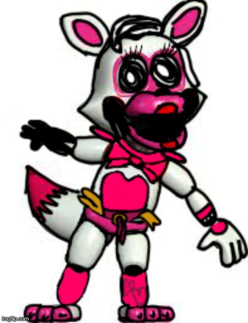 Pibby FNaF World Glamrock Fixed Mangle | made w/ Imgflip meme maker