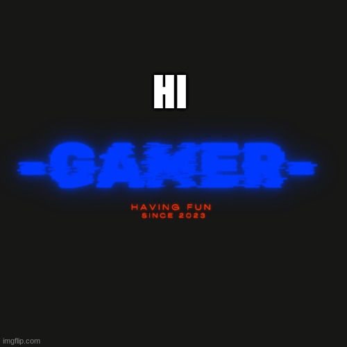 Gamer | HI | image tagged in gamer | made w/ Imgflip meme maker