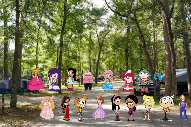 Going Camping | image tagged in the loud house,nickelodeon,lincoln loud,lori loud,ronnie anne,camping | made w/ Imgflip meme maker