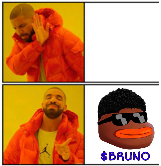 No - Yes $BRUNO Blank Meme Template