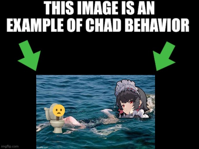 This image is an example of chad behavior dark mode | image tagged in this image is an example of chad behavior dark mode | made w/ Imgflip meme maker