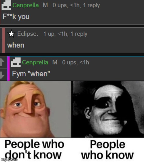 People who don't know / People who know meme | image tagged in people who don't know / people who know meme | made w/ Imgflip meme maker