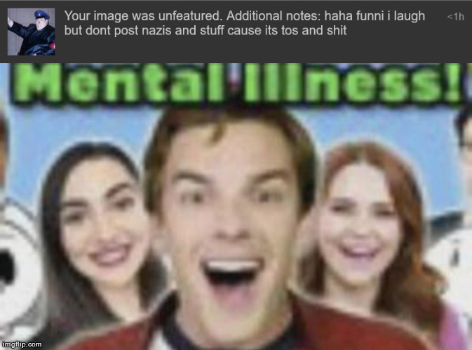 Mark it NSFW then you underage twat | image tagged in game theory mental illness | made w/ Imgflip meme maker