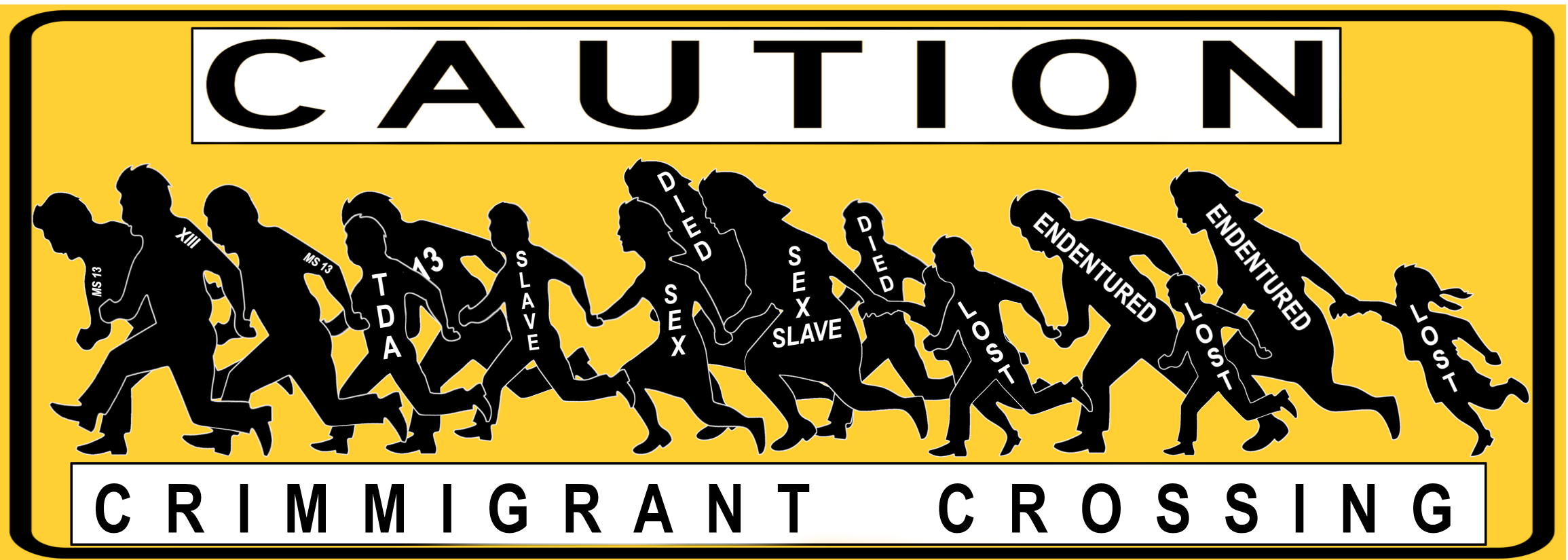 High Quality DEM CRIMMIGRANTS CROSSING Blank Meme Template