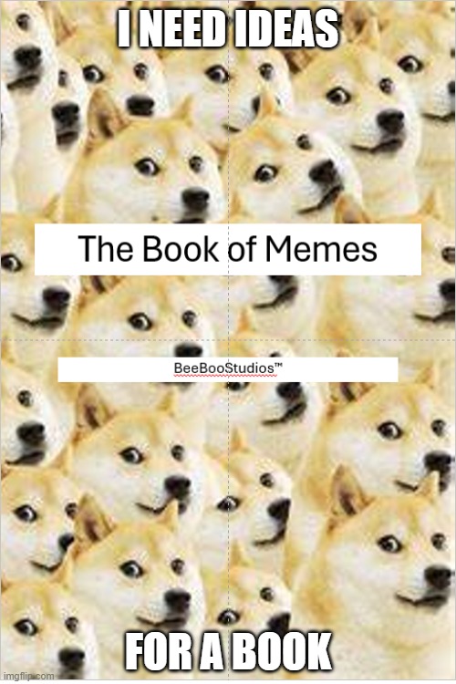 Please give me ideas | I NEED IDEAS; FOR A BOOK | image tagged in book,ideas,please help me,why are you reading the tags,just go comment ideas please,please | made w/ Imgflip meme maker