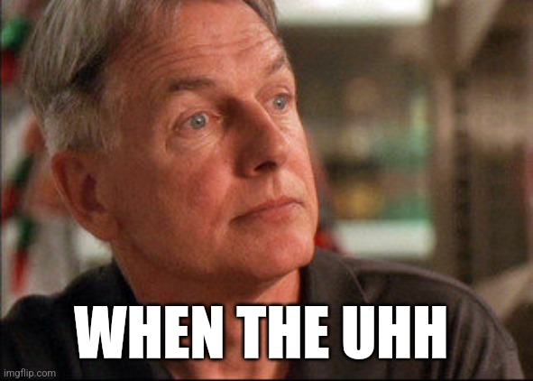 Leroy Jethro Gibbs | WHEN THE UHH | image tagged in leroy jethro gibbs | made w/ Imgflip meme maker