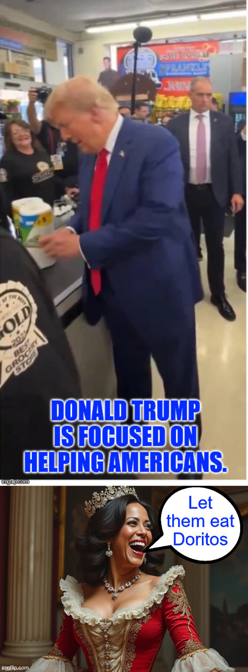 Trump cares about Americans... Kamala does not | image tagged in kamala harris,loathes,americans | made w/ Imgflip meme maker