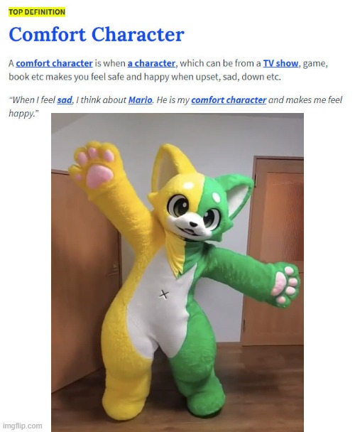 Literally going to my list of favorite fursuiters(Fursuiter: hatsukemo) | image tagged in comfort character,kemono,fursuiter,wholesome,cartoon,anime | made w/ Imgflip meme maker