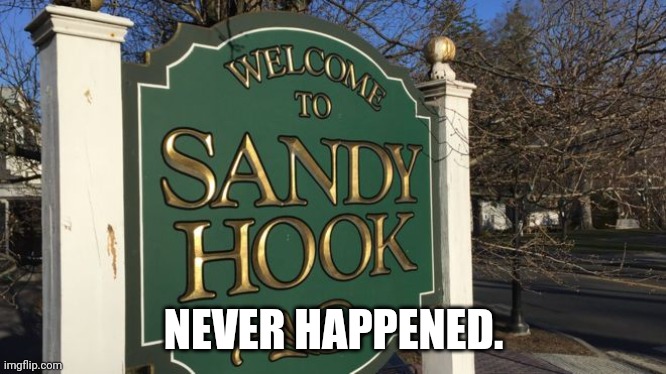 Guess I'm on the hook for 2 billion dollars. | NEVER HAPPENED. | image tagged in sandy hook | made w/ Imgflip meme maker