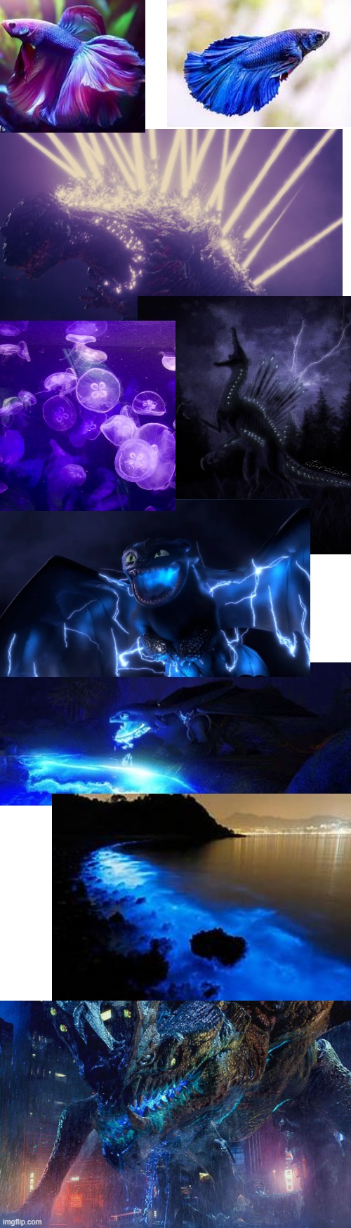 blue and purple | image tagged in how to train your dragon,pacific rim,godzilla,the isle,dinosaurs,dragons | made w/ Imgflip meme maker