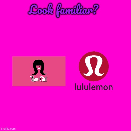 Look Familiar? | Look familiar? | image tagged in blank hot pink background,tv show,tv,retail,nostalgia,canada | made w/ Imgflip meme maker