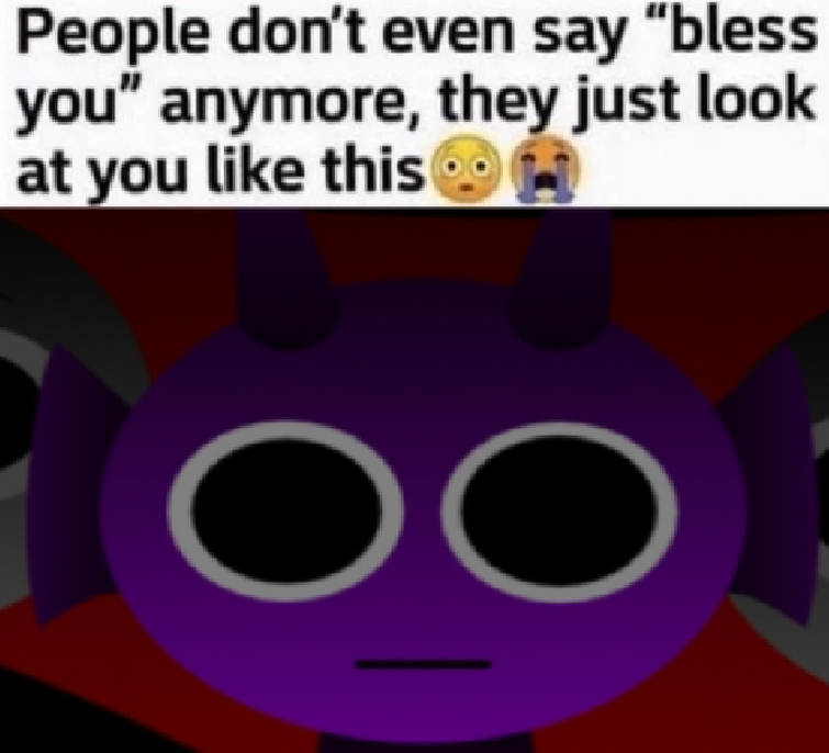 High Quality Durple Stare at you Blank Meme Template