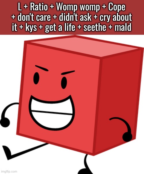 Blocky L + Ratio Blank Meme Template