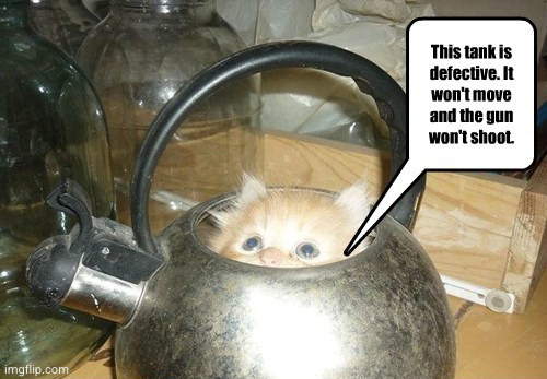 image tagged in cat,kitten,tank | made w/ Imgflip meme maker