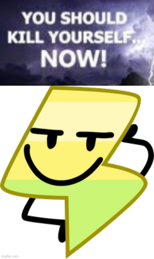High Quality Lightning KYS Blank Meme Template