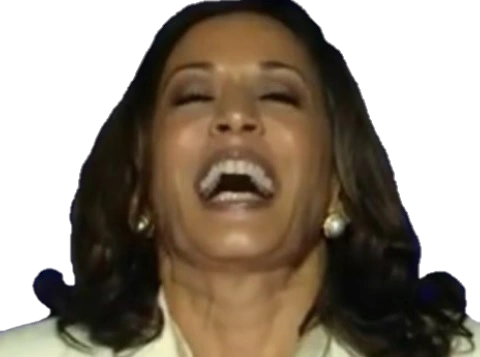 Kamala Head Transparent Blank Meme Template