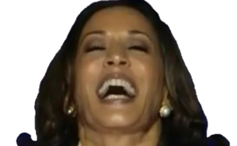 Kamala head transparent Blank Meme Template