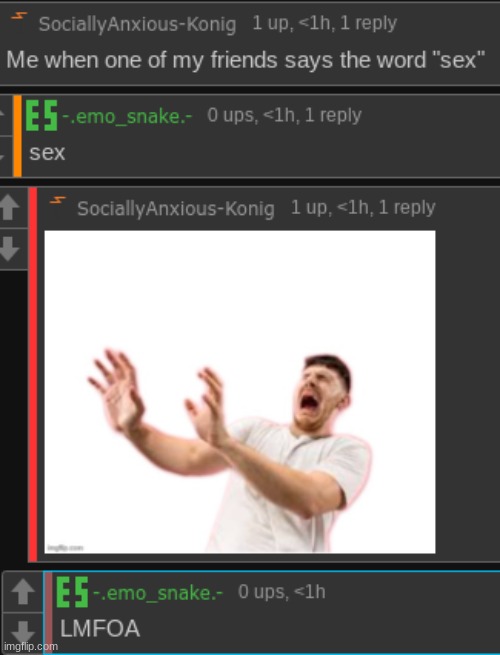 "LMFOA" is hilarious tbh | made w/ Imgflip meme maker