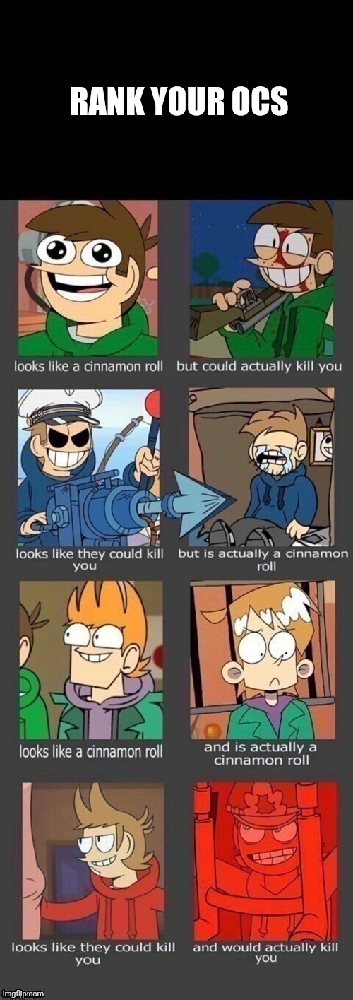 eddsworld | RANK YOUR OCS | image tagged in eddsworld | made w/ Imgflip meme maker