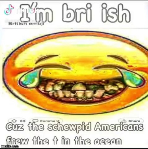 IM BRIISH | image tagged in im briish | made w/ Imgflip meme maker