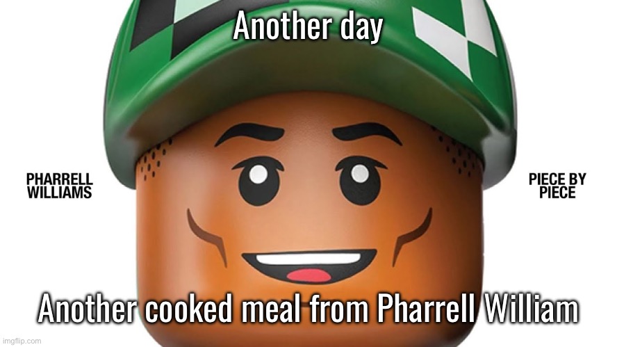 Another day; Another cooked meal from Pharrell William | made w/ Imgflip meme maker