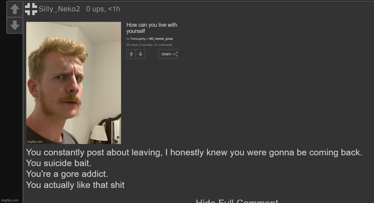 Under IcyXD's post | made w/ Imgflip meme maker