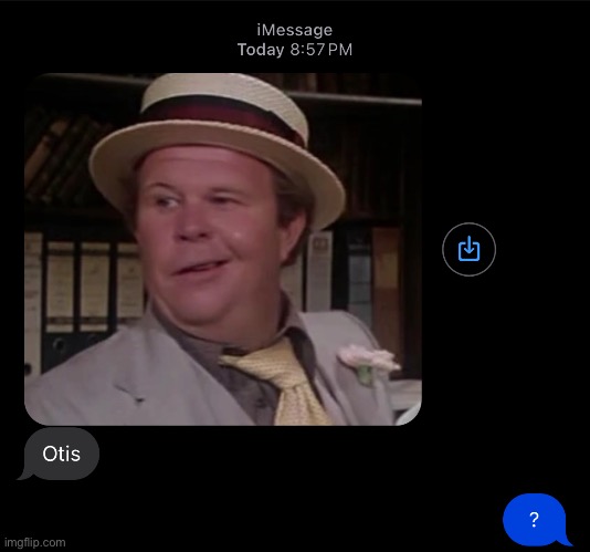 Otis | image tagged in superman,text | made w/ Imgflip meme maker