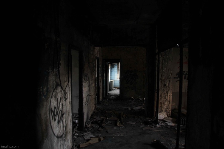 Fun fact the secret Xylone laboratories still exist even after the planets were destroyed, they exist on some large pieces of Ro | image tagged in dark abandoned building | made w/ Imgflip meme maker