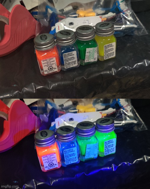 Got more florescent paint ^^ | made w/ Imgflip meme maker