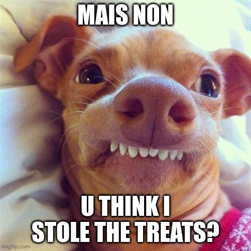 PHTEVEN | MAIS NON; U THINK I STOLE THE TREATS? | image tagged in phteven | made w/ Imgflip meme maker