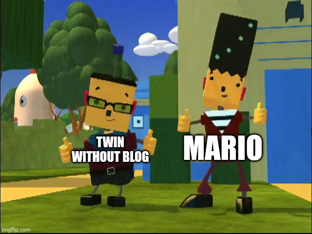 Twin without a blog | MARIO; TWIN WITHOUT BLOG | image tagged in asthma,mario | made w/ Imgflip meme maker