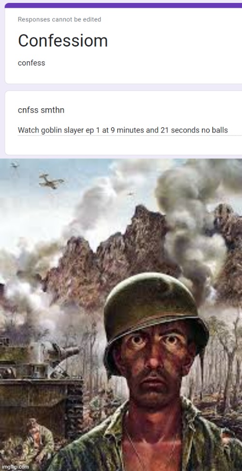 i watched it... im traumatized | image tagged in thousand yard stare | made w/ Imgflip meme maker