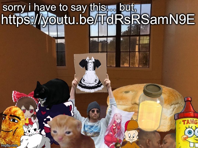 Breadm announcement temp v4 | https://youtu.be/TdRsRSamN9E | image tagged in breadm announcement temp v4 | made w/ Imgflip meme maker