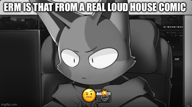 Shocked Ryth | ERM IS THAT FROM A REAL LOUD HOUSE COMIC ?? | image tagged in shocked ryth | made w/ Imgflip meme maker