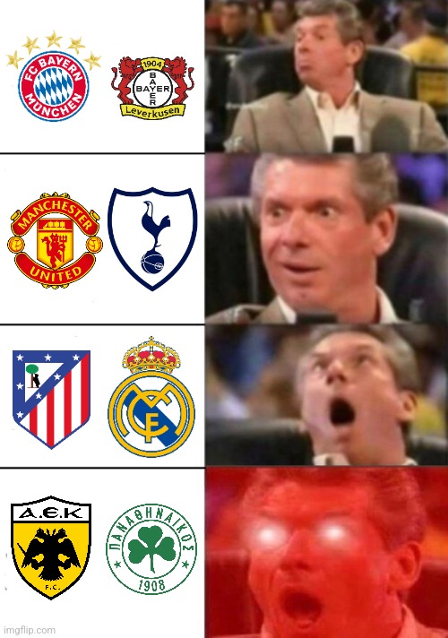 this weekend :) | image tagged in atletico madrid,real madrid,manchester united,bayern munich,soccer,sports | made w/ Imgflip meme maker