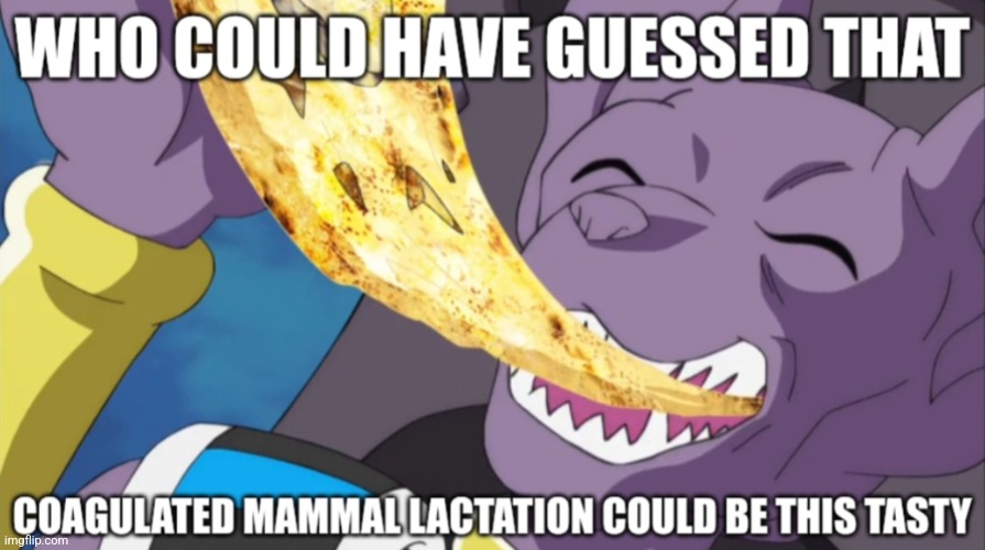 Beerus, God of Destruction On Pizza | image tagged in pizza,dragon ball super,dragon ball z,beerus,memes | made w/ Imgflip meme maker