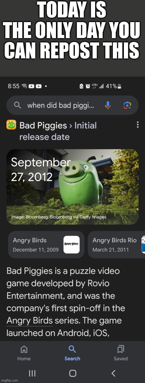 TODAY IS THE ONLY DAY YOU CAN REPOST THIS | made w/ Imgflip meme maker