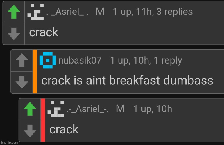 crack | image tagged in crack | made w/ Imgflip meme maker