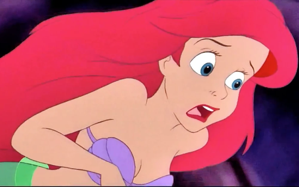 High Quality Ariel Disgust Face Blank Meme Template