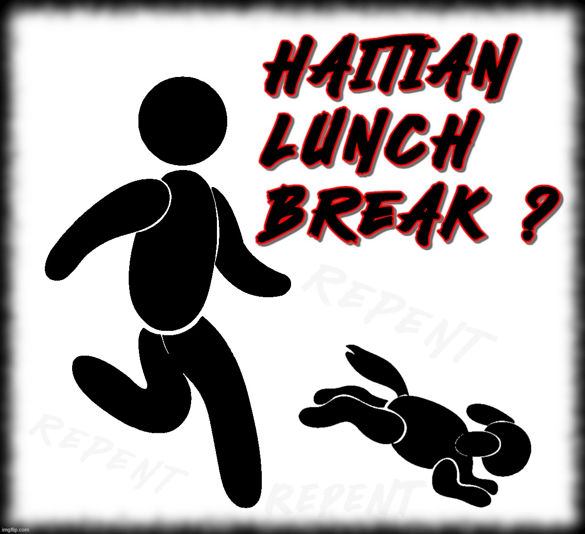 HAITIAN LUNCH BREAK ? | image tagged in haitian,dogs,cats,lunch,eating,break | made w/ Imgflip meme maker