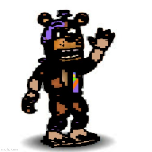 Pibby FNaF World Glamrock Nedd Bear | made w/ Imgflip meme maker