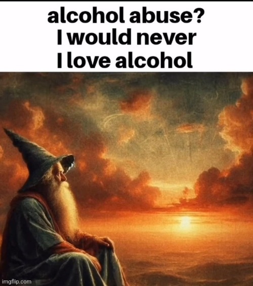 Who up abusin their alcohol. | image tagged in i love alcohol | made w/ Imgflip meme maker