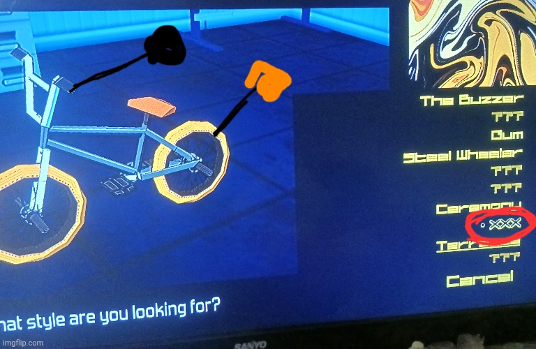 I think the BRC devs had fu​​n making this joke (the color scheme and the name of the bike) | made w/ Imgflip meme maker