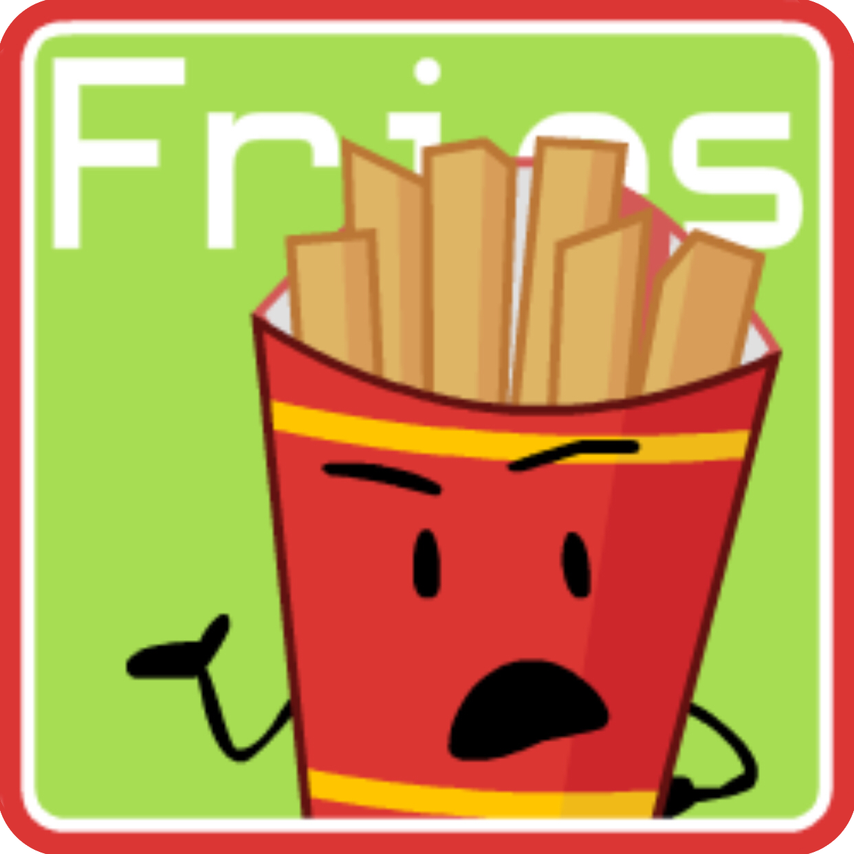 FriesBFDI. fanmade voting icon Blank Meme Template