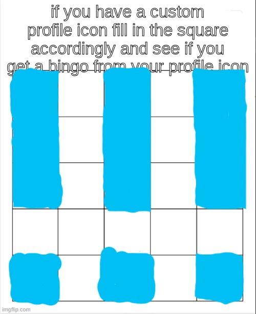 new trend!!1!!!!!!111!! | image tagged in profile icon bingo | made w/ Imgflip meme maker