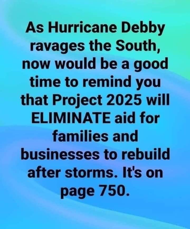 Project 2025 would eliminate aid for natural disasters Blank Meme Template