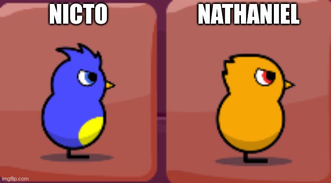 new friend for nathaniel | NATHANIEL; NICTO | made w/ Imgflip meme maker