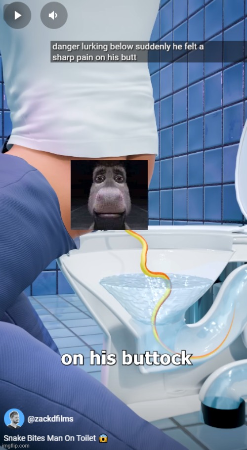 imagine being on the toilet and a snake bites your ass | made w/ Imgflip meme maker