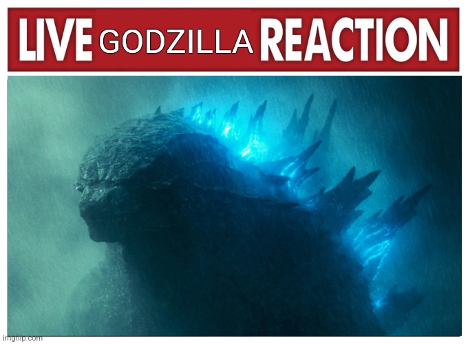 Live godzilla reaction | GODZILLA | image tagged in live reaction,godzilla | made w/ Imgflip meme maker