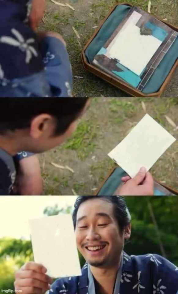 Paper(2) Blank Meme Template